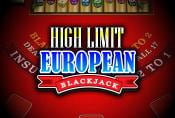 High Limit European Blackjack Casino Table Game - Play For Free