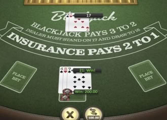 European Blackjack Card Game - Rules of Casino Table Game