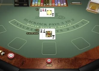 Multi-Hand Vegas Downtown Blackjack Gold