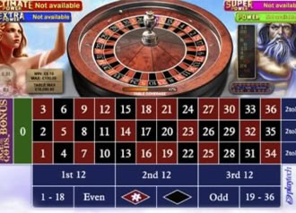 Online Video Slot Age of the Gods Roulette with Bonus game