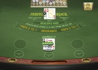 Online Video Slot Perfect Blackjack with Bonuses