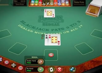 European Blackjack Redeal Gold