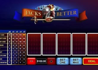 Jacks or Better Video Poker Slot - Play Free Card Game